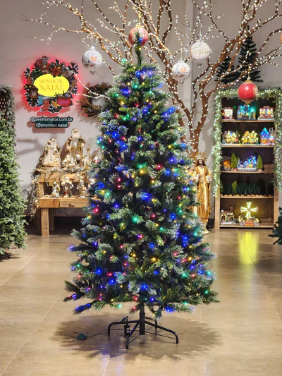 Ice Crystal Christmas Tree 860 Branches with 300 Bicolor LEDs (210 cm)