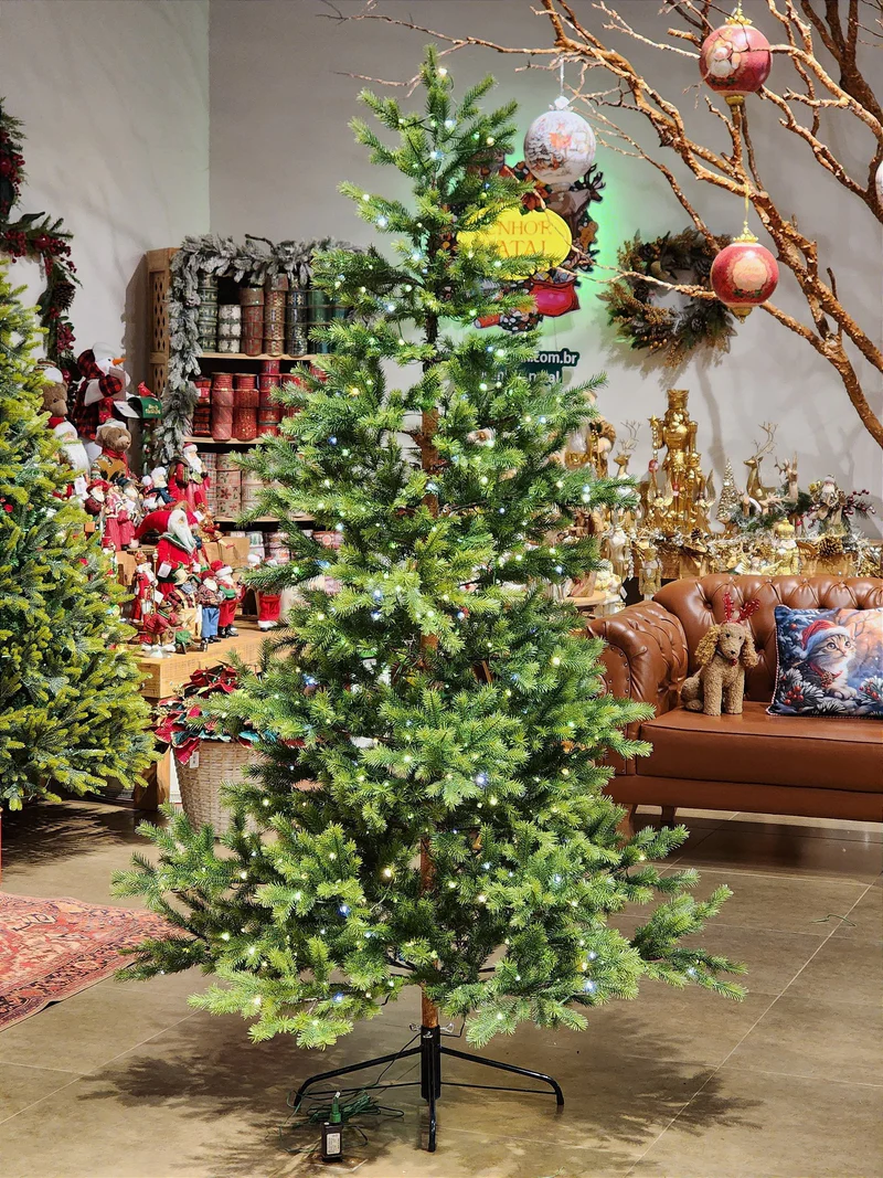 Super Realistic Diamond Christmas Tree 579 Branches with 450 Bicolor LEDs (210 cm)